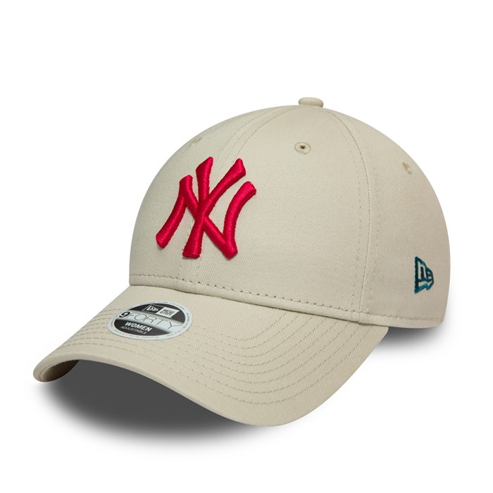 New York Yankees League Essential Naiset 9FORTY Lippis Stone - New Era Lippikset Myynti FI-437891